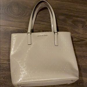 Micheal kors light gray handbag